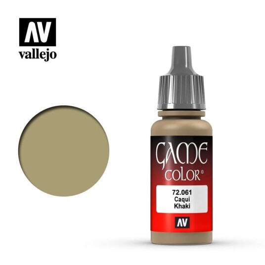 Vallejo Game Color Khaki Akrylmaling 18 ml Farge: Brun 72.061