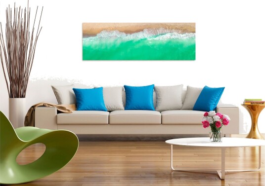 Tavla Coast 1 Part Narrow Green 150x50