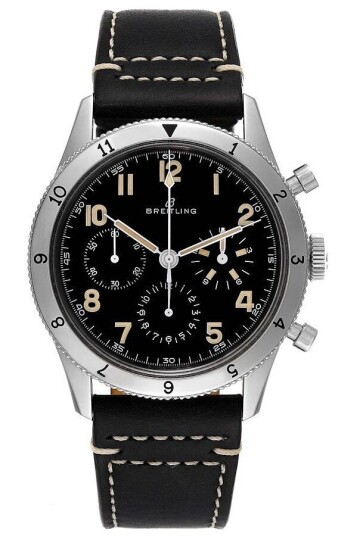 Breitling Herreklokke AB0920131B1X1 Aviator 8 Sort/Lær Ø41 mm