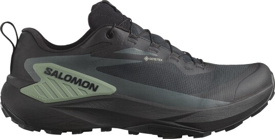 Salomon Genesis GTX Herre Black/Agave Green/Urban Chic 44
