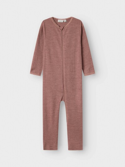 Name It Wang Wool Needle Nightsuit Solid Rosa 104