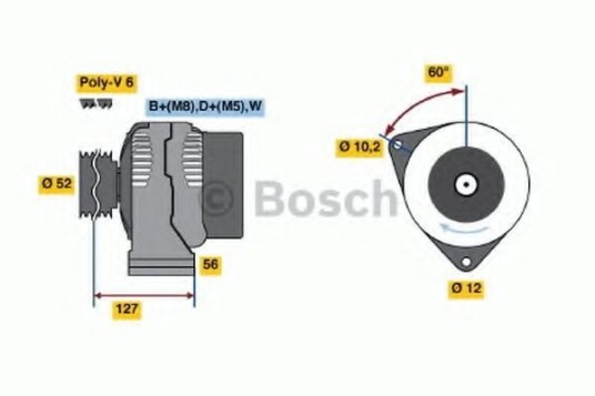 Dynamo BOSCH 0 986 039 660 Dynamo BOSCH 0 986 039 660