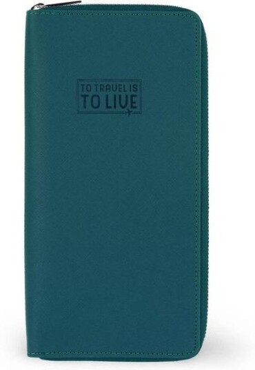 Legami Dokumentholder/Reisemappe "Petrol" M. Rfid Fra
