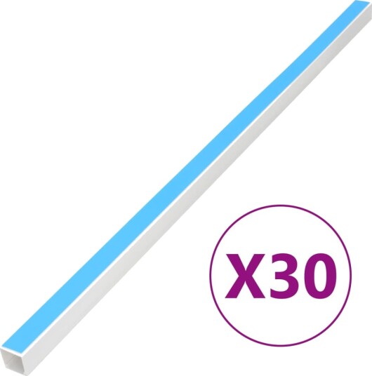vidaXL Kabelkanal Selvklebende 40x40 mm 30 m PVC
