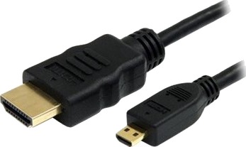 Savio Cl 39 Hdmi Kabel Med Ethernet 19 Pin Micro Hdmi Type D Hann Til Hdmi Hann 1 M Skjermet Svart 4K Støtte
