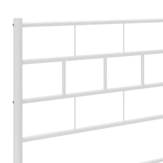  Sengegavl i metall hvit 75 cm 8721012189355