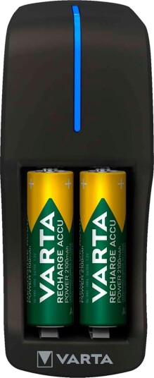 Varta Mini Charger AA/AAA batterilader med 2x AA batterier