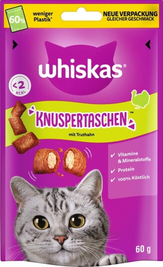 Whiskas Crunchy Pockets Kalkun 60 G Whiskas Crunchy Pockets Kalkun 60 G