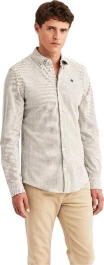 Morris Stockholm Herre Skjorter Beige 2XL,