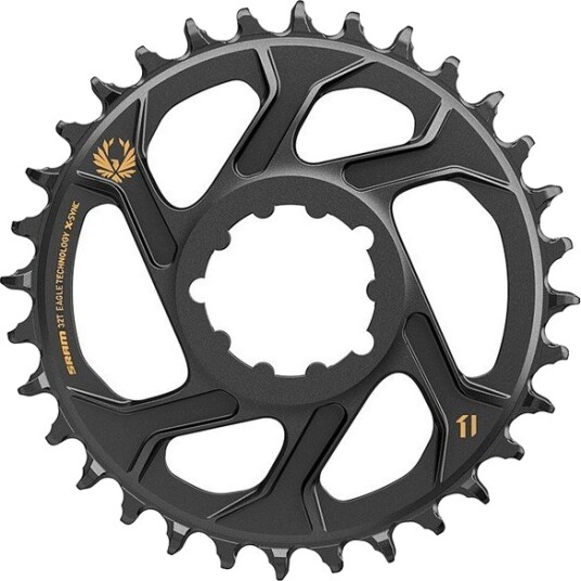 SRAM Eagle Drev Til Boost (3 mm) 34T Direct Mount 12-Speed Gull SRAM Eagle Drev Til Boost (3 mm) 34T Direct Mount 12-Speed Gull