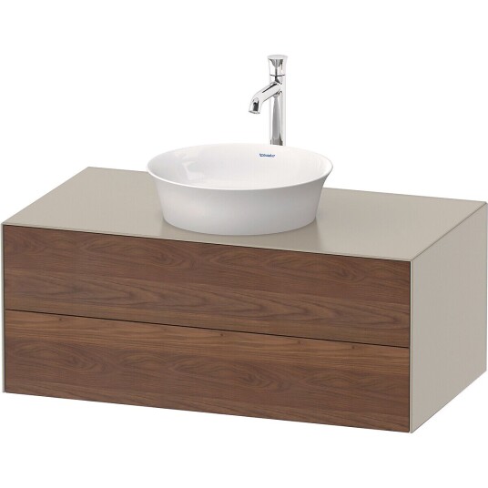 Duravit White Tulip Servantskap 2 skuf. 100x55x40,8 cm Valnøtt/Taupe Matt