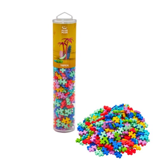Byggesett Plus-Plus tropisk 240stk tube Byggesett Plus-Plus tropisk 240stk tube
