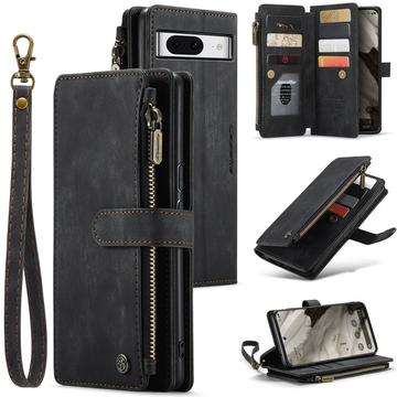 Google Pixel 8 Caseme C30 Multifunksjonell Lommebok-deksel Svart