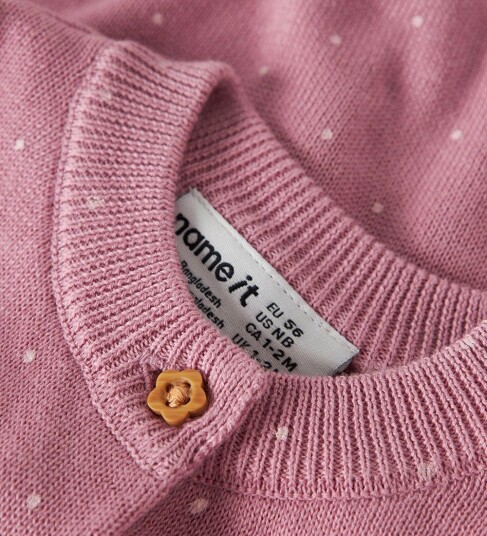 Name It Cardigan Strikk NbfLadot Syrin/Lotus Name It 74 Cardigan Rosa