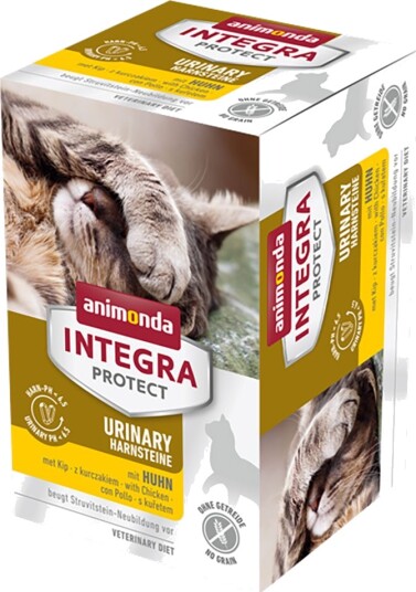 Animonda Integra Våtfôr Urinary Adult Protect Struvitstein Med Kylling 6 X 100 G
