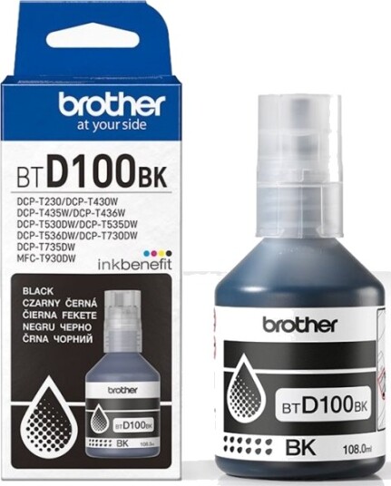 Brother BTD100BK svart blekk 108 ml 7500 sider