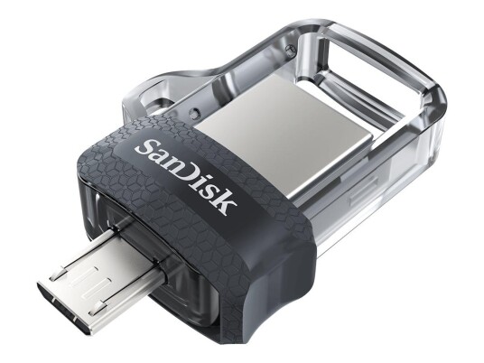 SanDisk Ultra Dual - USB-flashstasjon - 128 GB - USB 3.0 / micro USB SanDisk Ultra Dual - USB-flashstasjon - 128 GB - USB 3.0 / micro USB