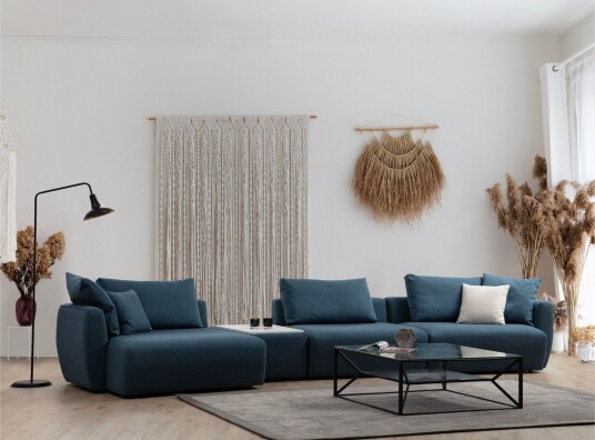 Viimse Sofa med Divan 3 seter Blå Viimse Sofa med Divan 3 seter Blå