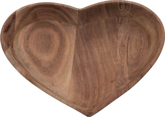 Sögne Home   Hjerteskål medium 29x23 cm akasietre