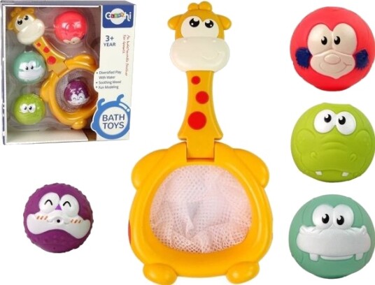 Leantoys Leantoys Baneleketøy Mini Basketball Giraff Gummiballer