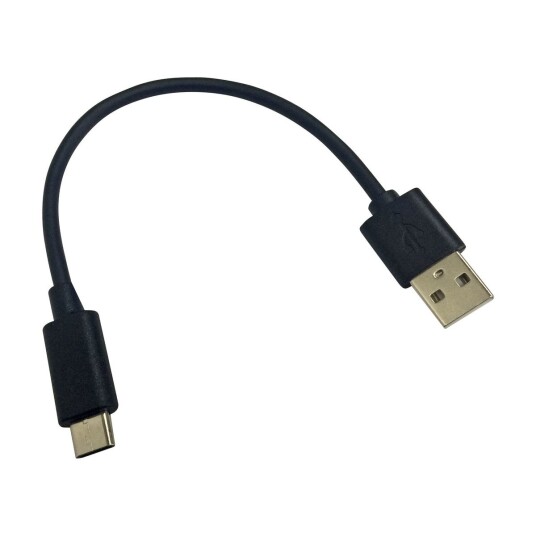 ELETRA USB-USB-C KABEL 0,2 M SORT