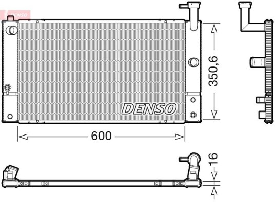 Radiator DENSO DRM50133 Radiator DENSO DRM50133