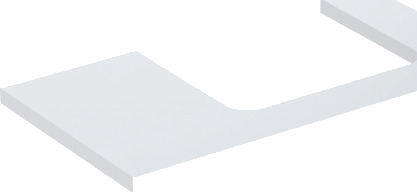 GEBERIT ONE benkeplate 900x470x30mm kuttet th t/hw svært komprimert t GEBERIT ONE benkeplate 900x470x30mm kuttet th t/hw svært komprimert t