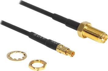Delock Antenneadapter Ts-9 Hann Til Rp-Sma Hunn 20 Cm Svart