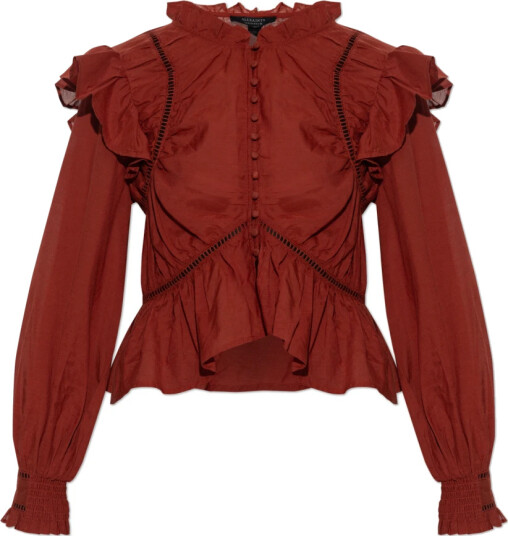 AllSaints Dame Bluser & Skjorter Rød 2XS,