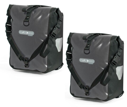 Ortlieb Sport-roller Classic (pair) Asphalt-black Ql2.1 Ortlieb Sport-roller Classic (pair) Asphalt-black Ql2.1