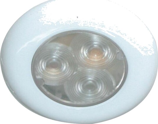 LED lampe hvit 12V hvitt lys utenpåliggende eller innfelt