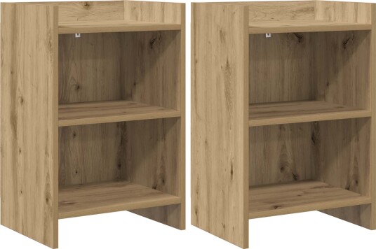  Nattbord 2 pcs Artisan eik 40 x 30 x 60 cm Konstruert tre