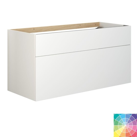 Dansani Calidris Glatt Servantskap 2 Skuff D50cm - Ekstra høy Underskuff NCS Farge / 120cm Dobbel DA-C30-1099