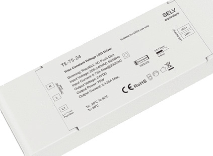 Ecofoss LED driver TRIAC/PUSH dimmbar 24V 75W
