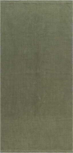 Hemse Bomullsteppe 75x150 cm - Mørk grønn