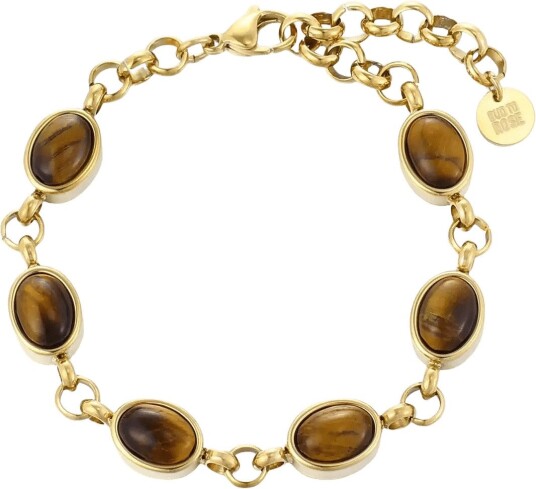 Bud To Rose Retro Bracelet Brown/Gold   Gold   ONE SIZE