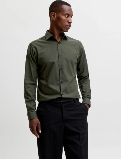 Jack & Jones Jprblaparker Shirt L/S Noos Green L