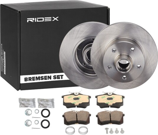 RIDEX 3405B0158 Bremseskiver og -klosser