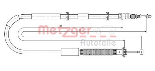 Metzger Tautrekk parkeringsbrems METZGER 12.0723