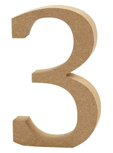 Creativ Company Number 3 MDF 13cm 1pc.