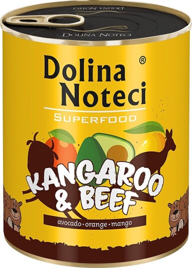 Dolina Noteci Våtfôr Superfood Kenguru Og Storfekjøtt 12 X 800 G
