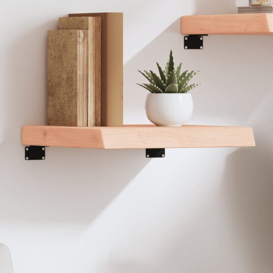 vidaXL Vegghylle 40x40x6 cm ubehandlet heltre eik
