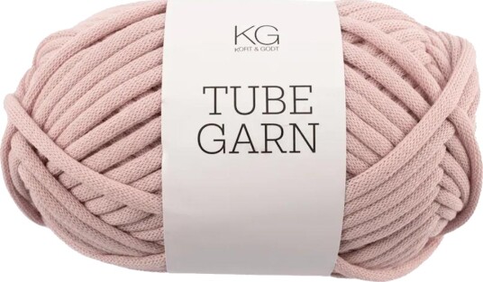 Kort og Godt Tubegarn 4mm Støvrosa 7781, 100g