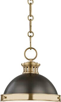 Hudson Valley Lighting Latham taklampe antikk messing/bronse 4019 ADB CE Hudson Valley Lighting Latham taklampe antikk messing/bronse 4019 ADB CE