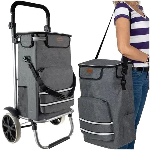 Handlevogn / Trillebag - Vogn for Shopping - 40L Handlevogn / Trillebag - Vogn for Shopping - 40L