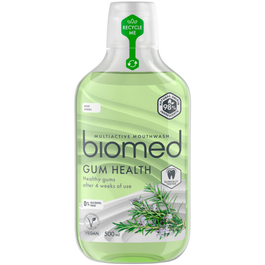 Biomed Multiactive Mouthwash Gum Health 500 ml. Biomed Multiactive Mouthwash Gum Health 500 ml.