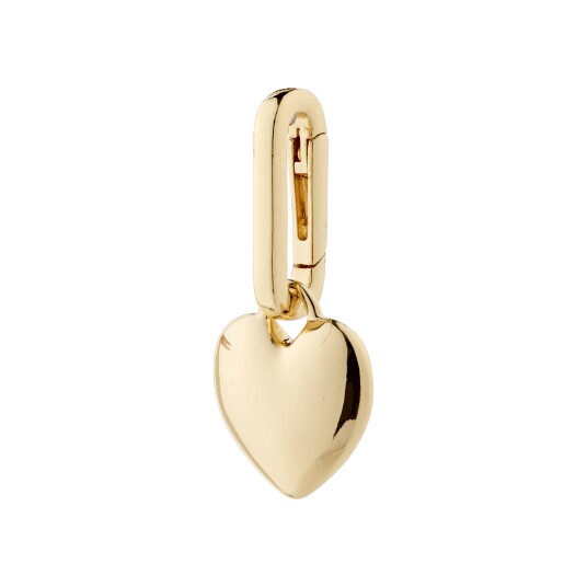 Pilgrim CHARM hjerte anheng gullbelagt