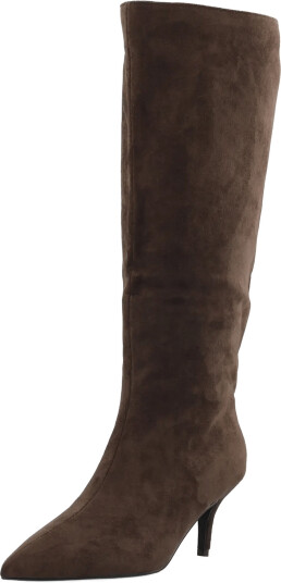 Bianco Biatyra Knee High Boot Faux Suede   Brown   36