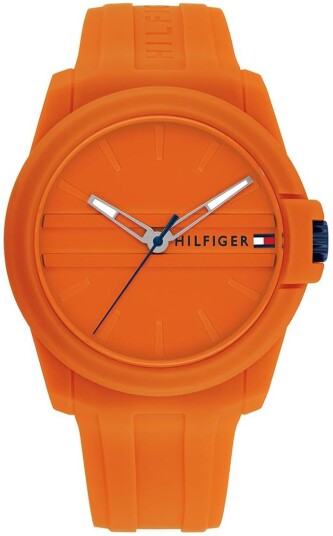 Tommy Hilfiger Herreklokke 1710597 Tyson Orange/Gummi Ø44 mm Tommy Hilfiger Herreklokke 1710597 Tyson Orange/Gummi Ø44 mm