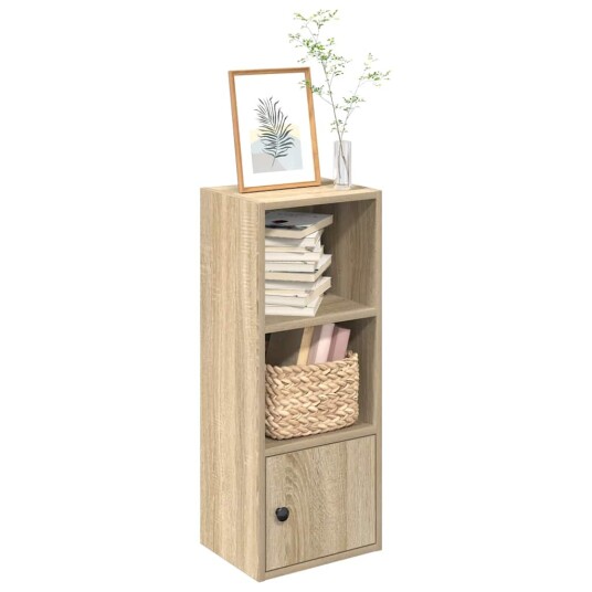 Bokhylle sonoma eik 31x24x77 cm konstruert tre